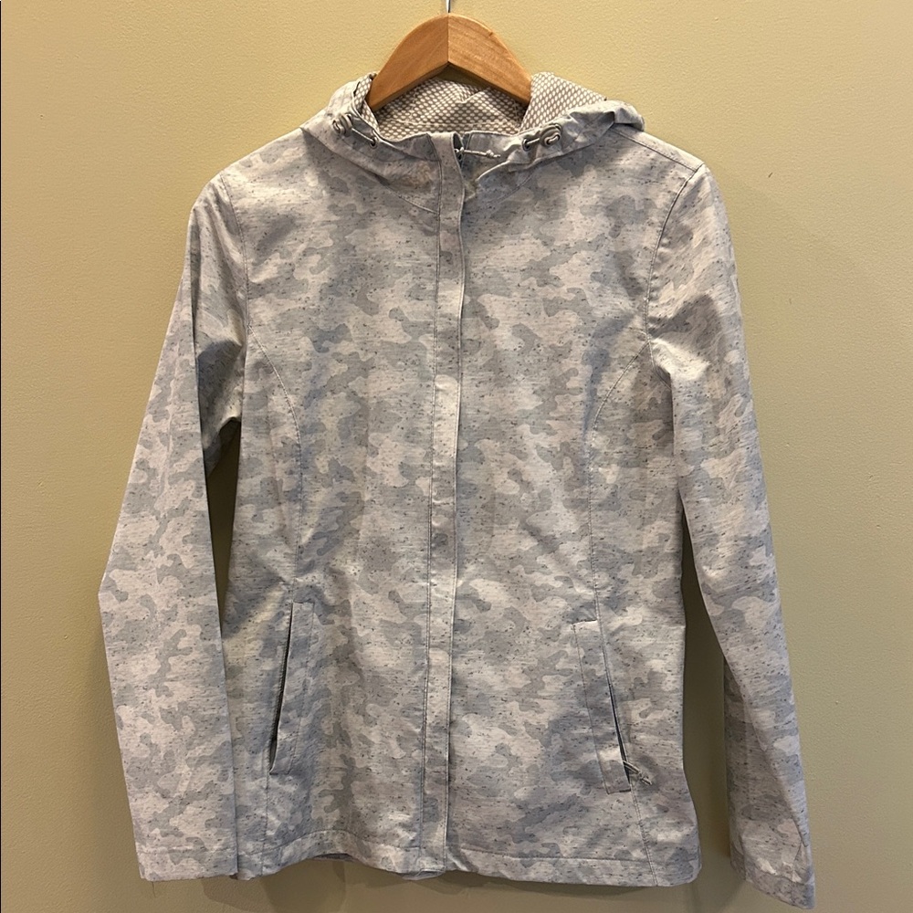 Free Country Women's S Camo Rain Jacket Windbreaker Hooded Waterproof Coat